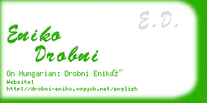 eniko drobni business card